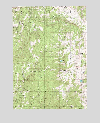Tripod Peak, ID USGS Topographic Map