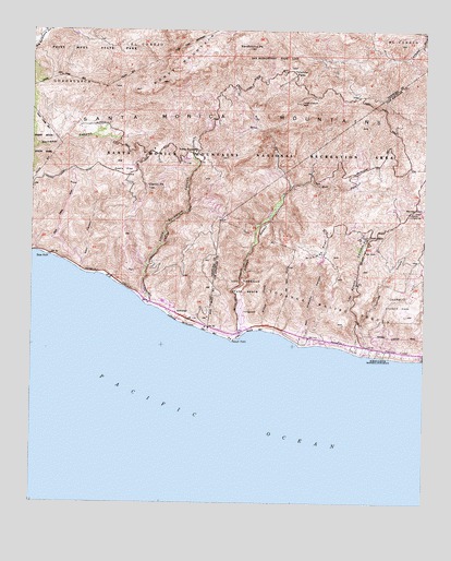 Triunfo Pass, CA USGS Topographic Map