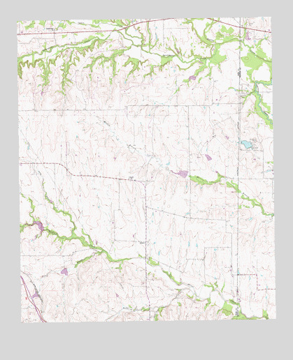 Bluett, TX USGS Topographic Map