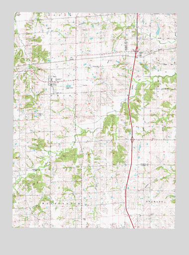 Truro, IA USGS Topographic Map