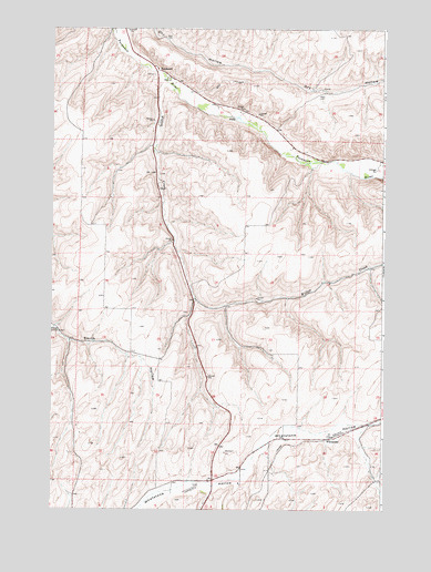 Tucannon, WA USGS Topographic Map