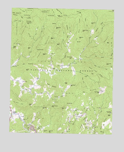 Tuckasegee, NC USGS Topographic Map