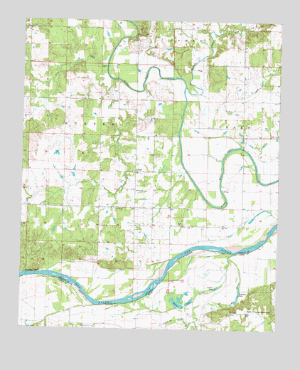 Bluff, OK USGS Topographic Map