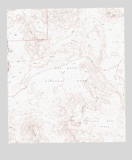 Tule Mountain, TX USGS Topographic Map
