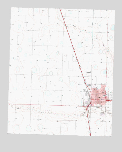 Tulia, TX USGS Topographic Map
