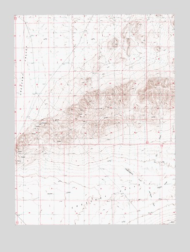 Tumbleweed Flat, NV USGS Topographic Map