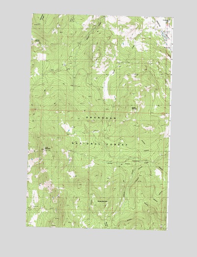 Tunk Mountain, WA USGS Topographic Map
