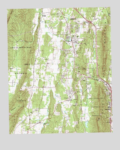 Tunnel Hill, GA USGS Topographic Map