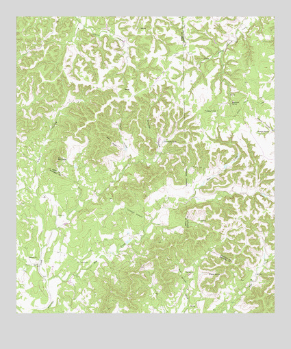 Turkey Knob, TX USGS Topographic Map