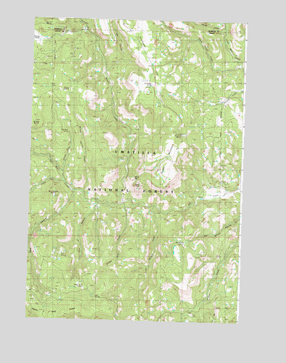 Turner Mountain, OR USGS Topographic Map