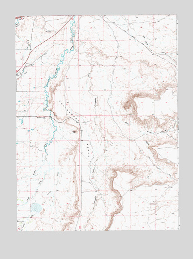 Turtle Hill, WY USGS Topographic Map