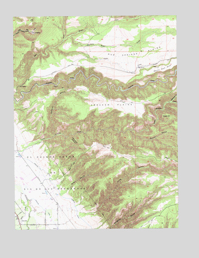 Tuscan Springs, CA USGS Topographic Map