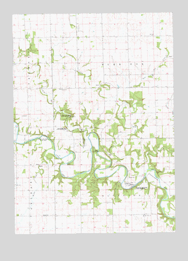 Bluffton, IA USGS Topographic Map