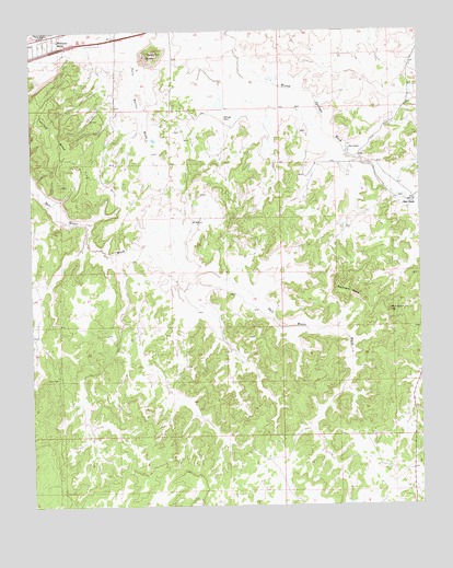 Twin Buttes, NM USGS Topographic Map