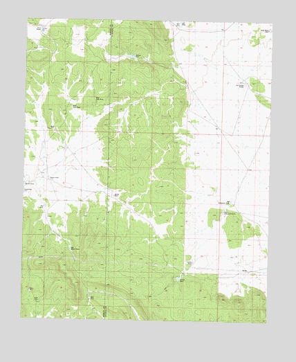 Blye Canyon SE, AZ USGS Topographic Map