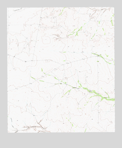 Two Mill Draw West, TX USGS Topographic Map