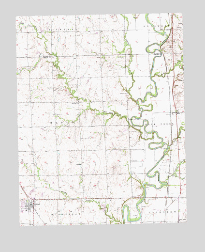 Udall, KS USGS Topographic Map