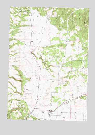 Ukiah, OR USGS Topographic Map