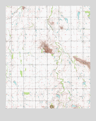 Unap Mountain, OK USGS Topographic Map