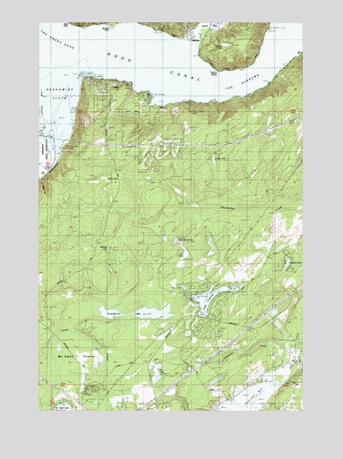 Union, WA USGS Topographic Map