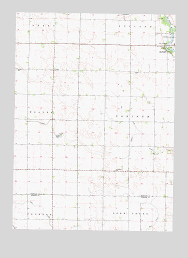 Unique, IA USGS Topographic Map
