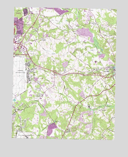 Upper Marlboro, MD USGS Topographic Map