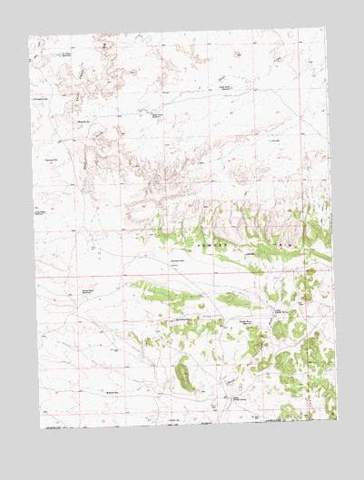 Upper Powder Spring, WY USGS Topographic Map