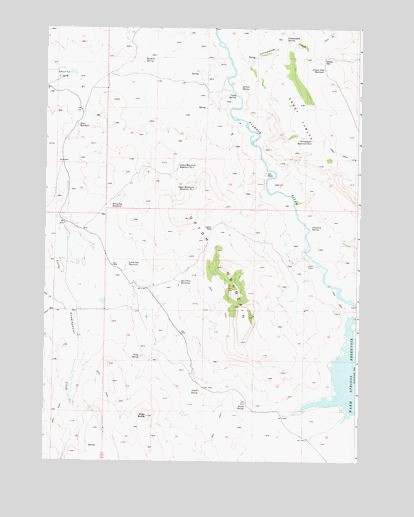 Upton Mountain, OR USGS Topographic Map