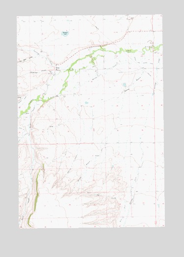 Utica, MT USGS Topographic Map