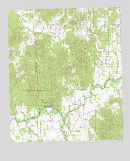Utica West, MS USGS Topographic Map