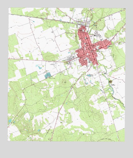 Uvalde, TX USGS Topographic Map