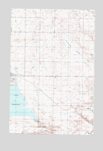 Valier East, MT USGS Topographic Map