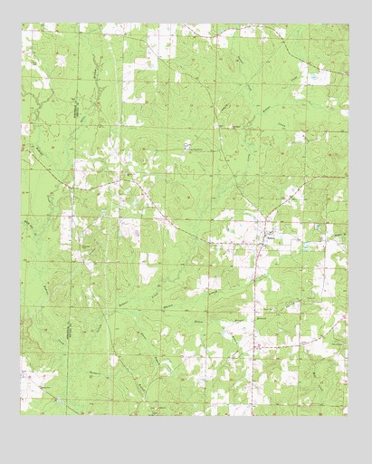 Bodcaw, AR USGS Topographic Map