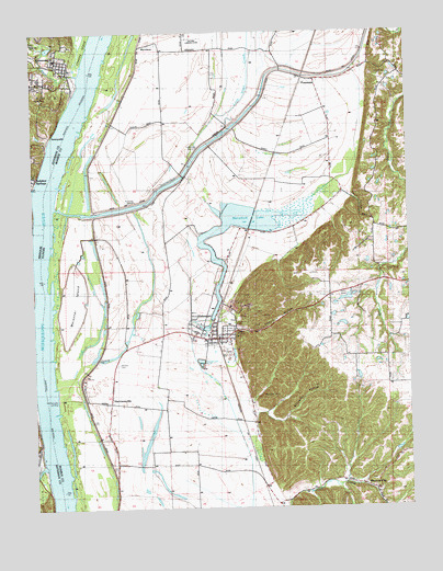 Valmeyer, IL USGS Topographic Map