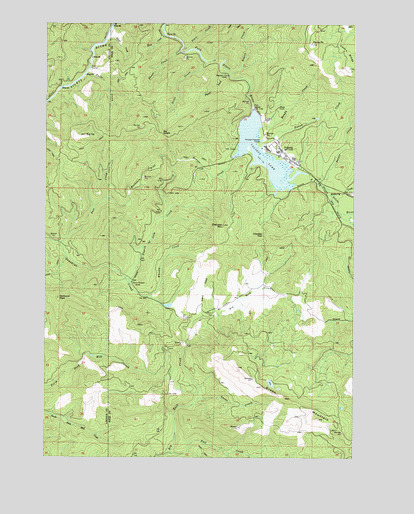 Valsetz, OR USGS Topographic Map