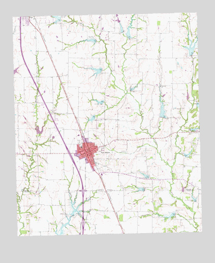 Van Alstyne, TX USGS Topographic Map
