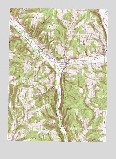 Van Etten, NY USGS Topographic Map