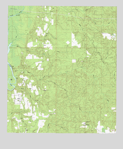 Vaughn, AL USGS Topographic Map
