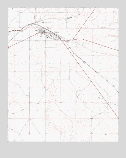 Vaughn, NM USGS Topographic Map