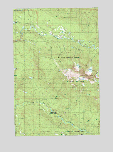 Verlot, WA USGS Topographic Map