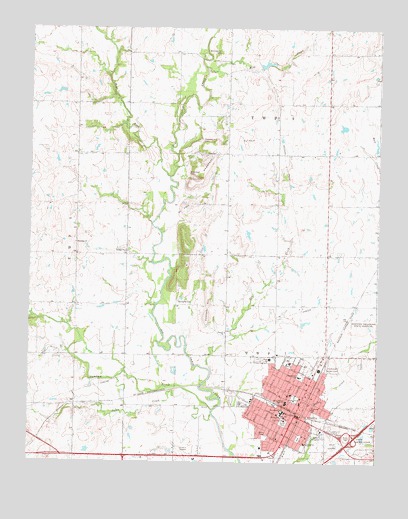 Vinita, OK USGS Topographic Map