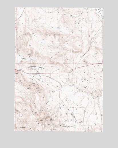 Virtue Flat, OR USGS Topographic Map