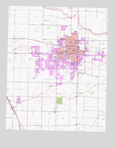 Visalia, CA USGS Topographic Map