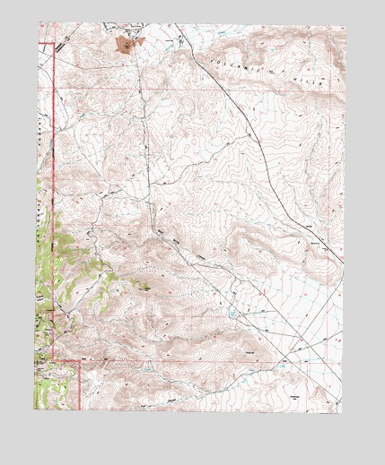 Volcanic Hills West, NV USGS Topographic Map