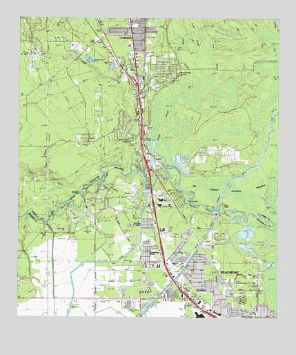 Voth, TX USGS Topographic Map