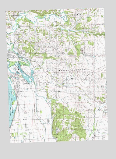 Wacker, IL USGS Topographic Map