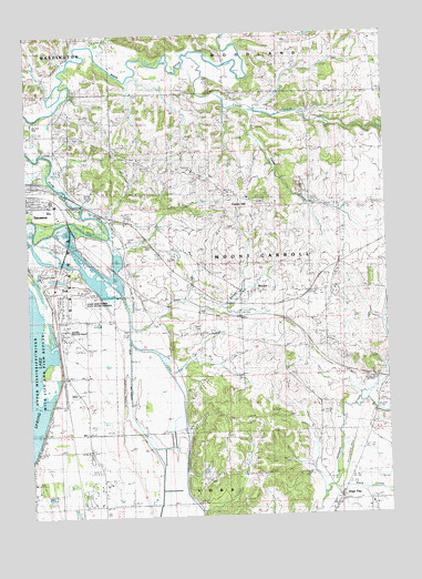 Wacker, IL USGS Topographic Map