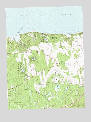 Wading River, NY USGS Topographic Map
