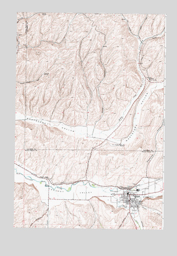 Waitsburg, WA USGS Topographic Map