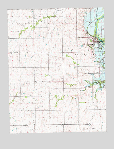 Wakefield, KS USGS Topographic Map